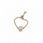 Luna Solitaire Ring