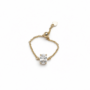 Luna Solitaire Ring