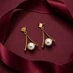 Modern Pearl Earrings