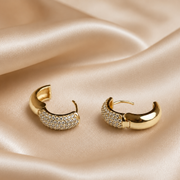 Golden Radiance Hoops