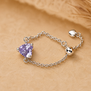 Lilac Heart Ring