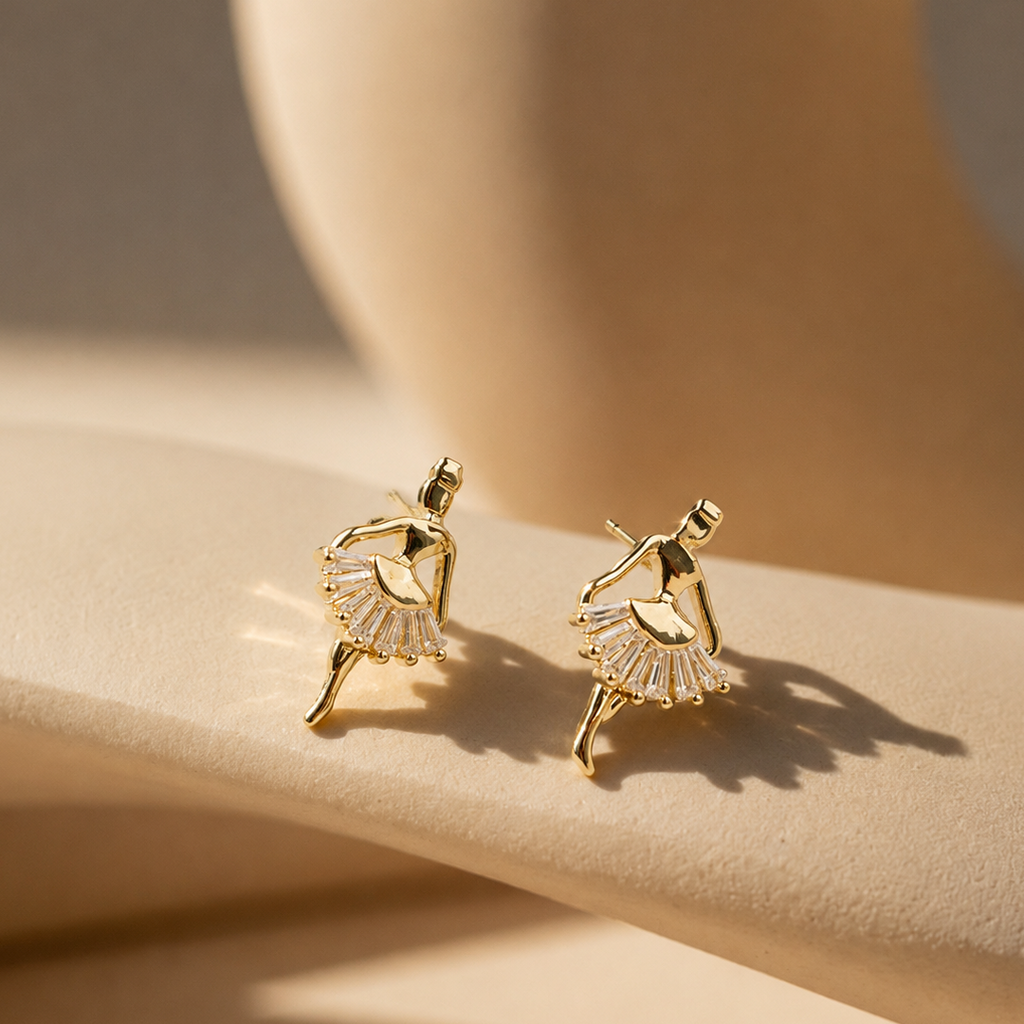 Ballerina Stud Earrings