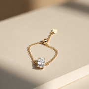 Luna Solitaire Ring