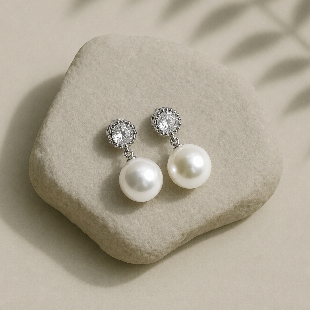 Pearl Drop Studs