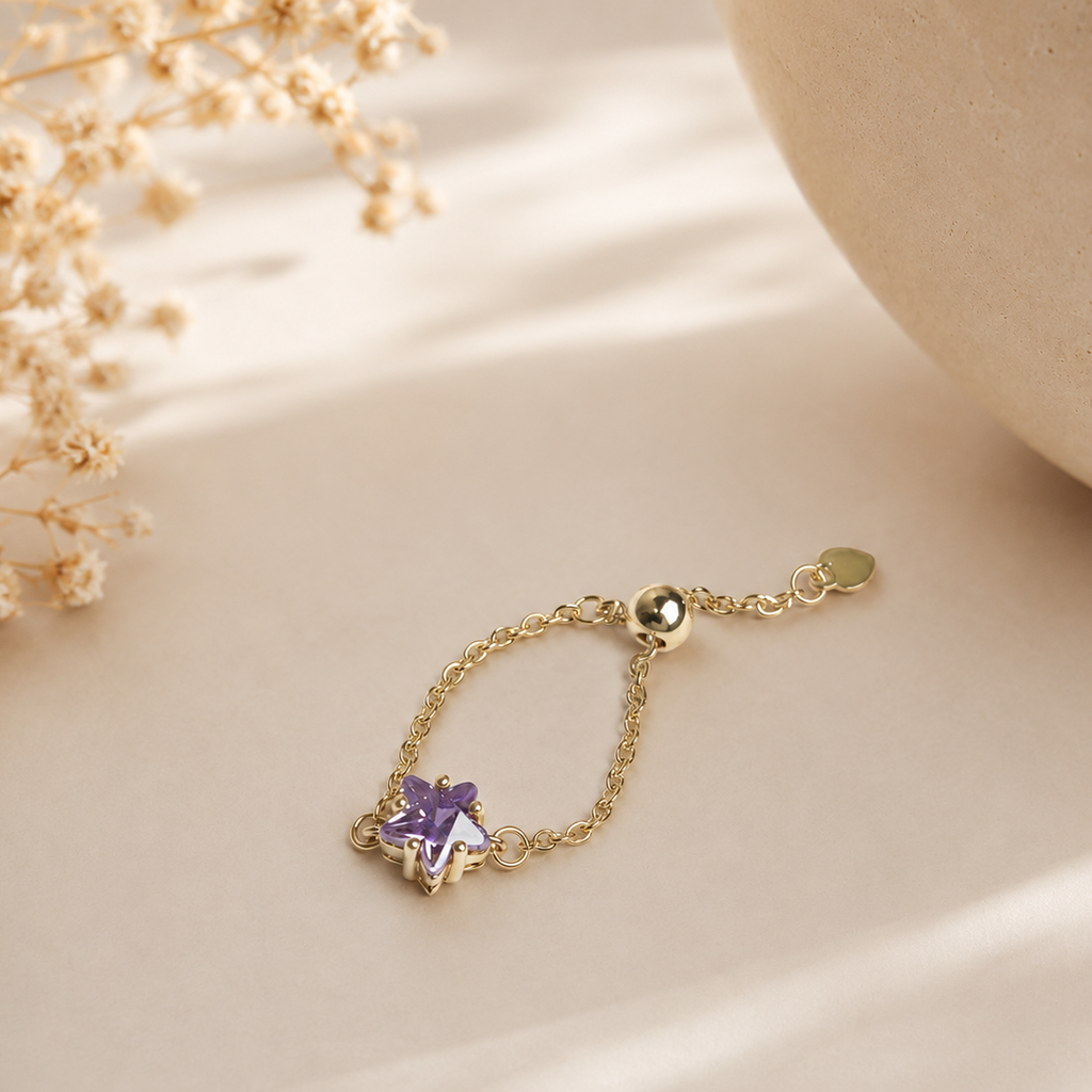 Violet Star Ring