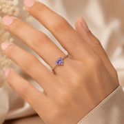 Lilac Heart Ring