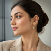 Modern Pearl Earrings