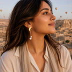 Pearl Drop Leaf Earring