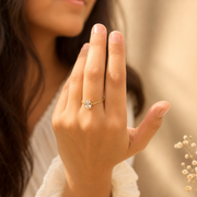 Luna Solitaire Ring