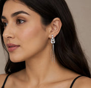 Cross Tassel Earrings