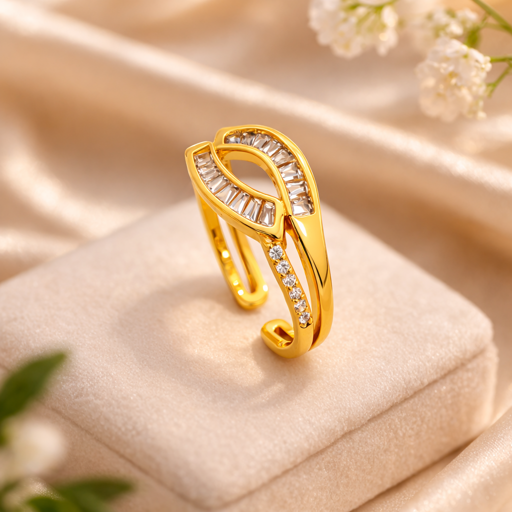 Eternal Curve Spark Ring