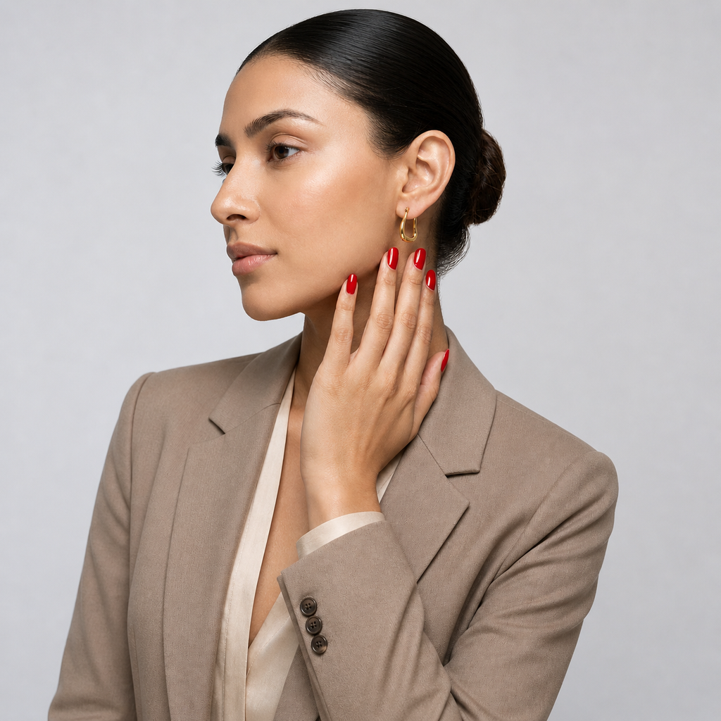 Fluid Hoop Earrings