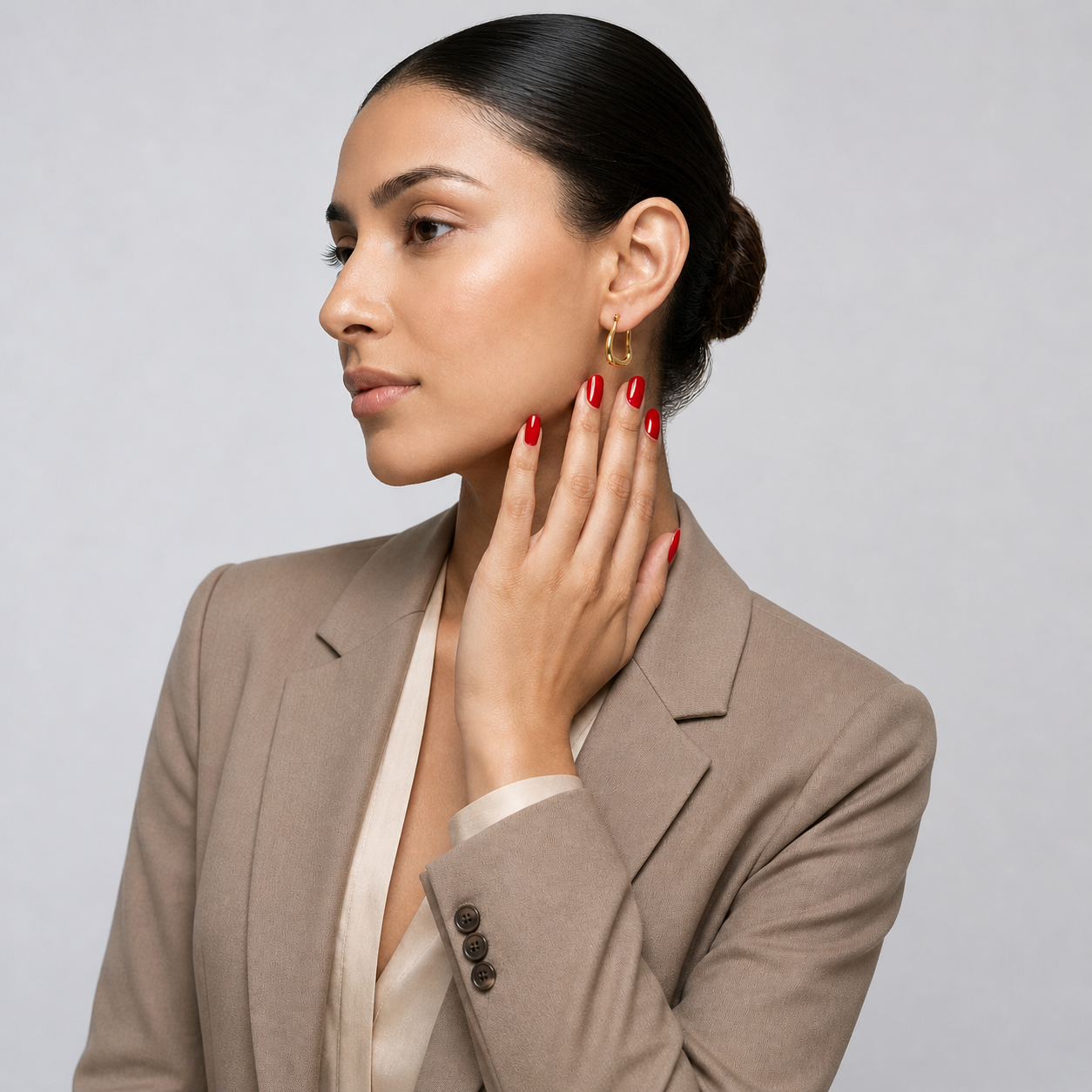 Fluid Hoop Earrings