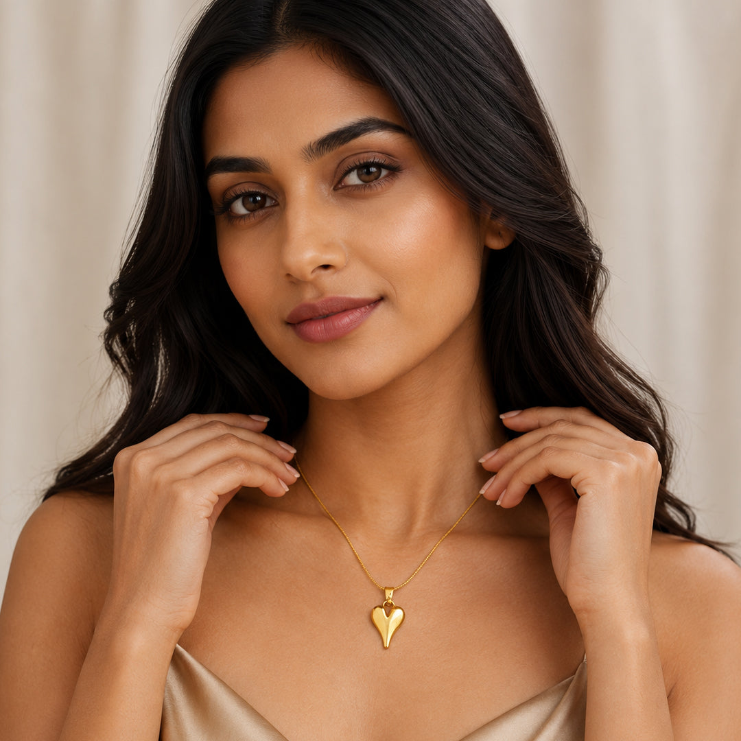 Classic Drop Heart Pendant
