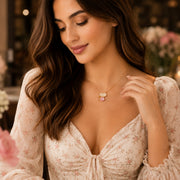 Petite Butterfly Rosé Pendant
