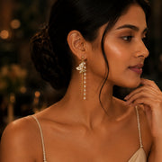 Butterfly Pearl Cascade Earrings