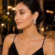 Crystal Grace Bow Earrings