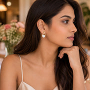 Glimmer Cross Bling Minimal Earrings