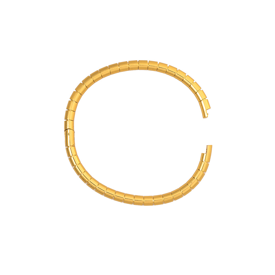 Celeste Textured Gold Bangle