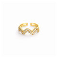 Zigzag Spark Adjustable Ring