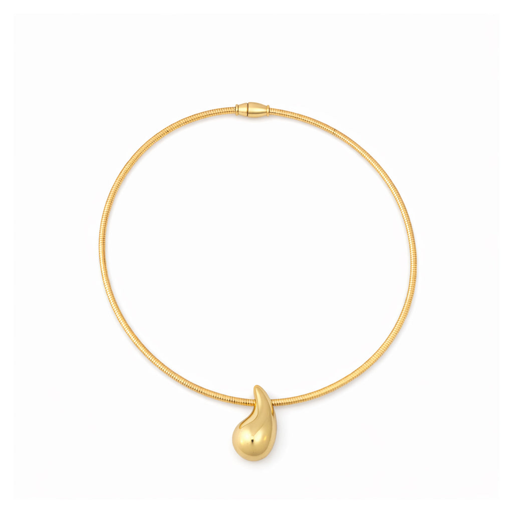 Organic drop pendant Necklaces