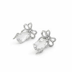 Crystal Grace Bow Earrings