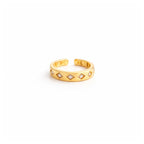 Lustre Royale Crystal Adjustable Ring