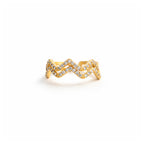 Zigzag Spark Adjustable Ring