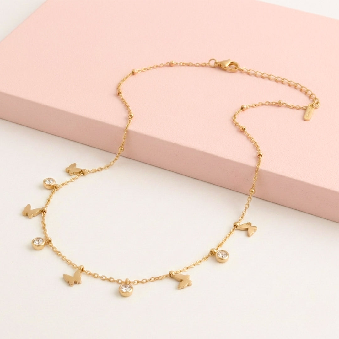 Flutter Muse Butterfly Charm Necklaces