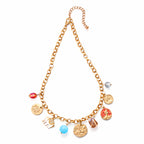 Celeste Coin vintage charm Necklaces
