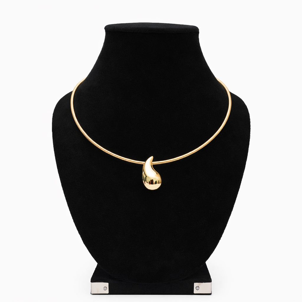 Organic drop pendant Necklaces