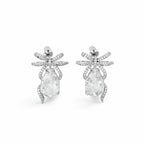 Crystal Grace Bow Earrings