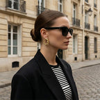 Sculpted Gold Texture Hoop Earrings
