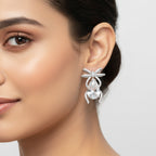 Crystal Grace Bow Earrings