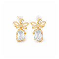 blue Moon Bow Crystal Earrings