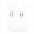 Silver Block Luxe Hoop Earrings