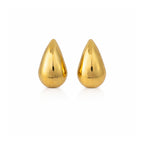 Golden Teardrop Statement Earrings