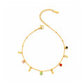 Celeste Infinity Gem Anklet