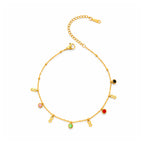 Celeste Infinity Gem Anklet
