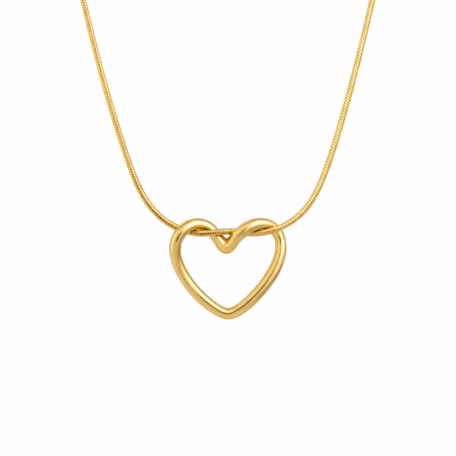 Intertwined Love Heart Pendant