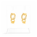 Golden Embrace Crystal Hoop Earrings