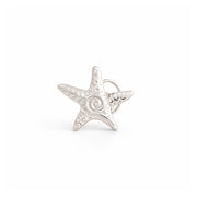adjustable sterling silver starfish earcuff