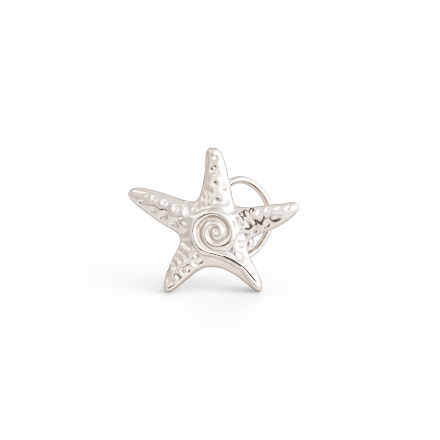 adjustable sterling silver starfish earcuff