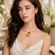 luxury Tricolor Rose Necklaces