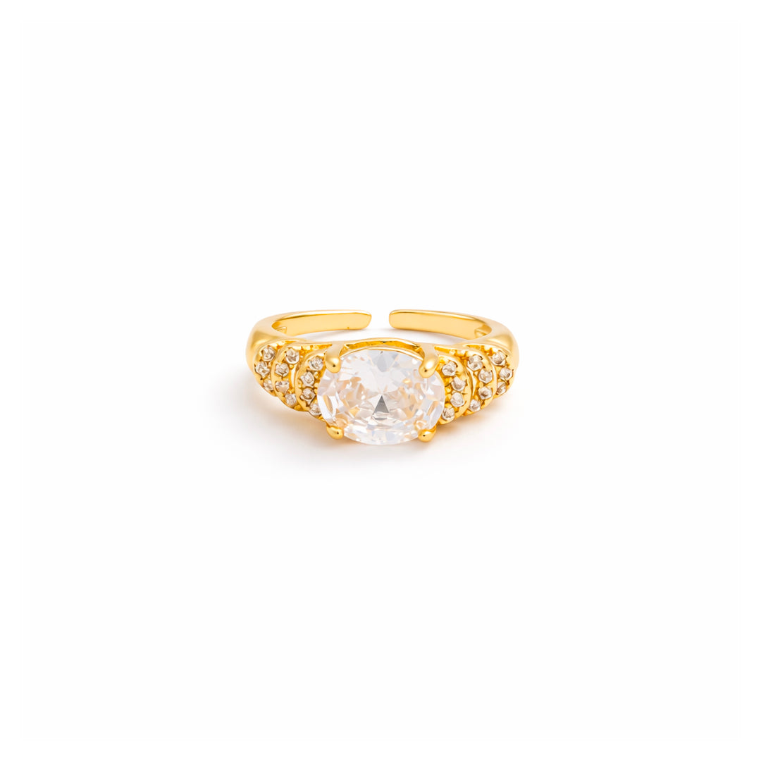 Regal Solitaire Adjustable Ring