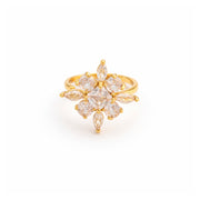 Celeste Flower Spark Adjustable Ring