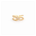 Intertwined Spark Adjustable Ring