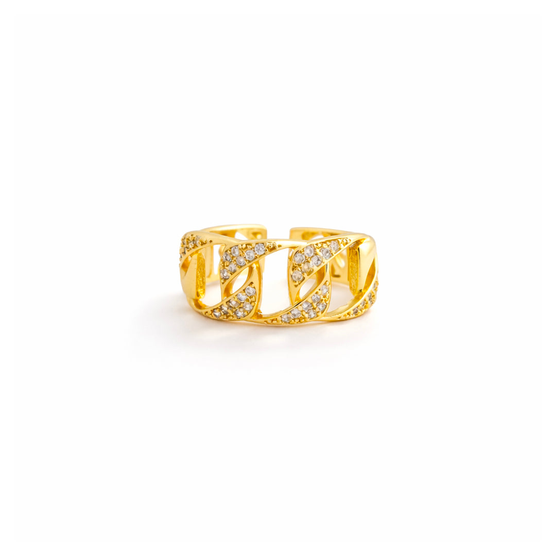 Linked Glow Adjustable Ring