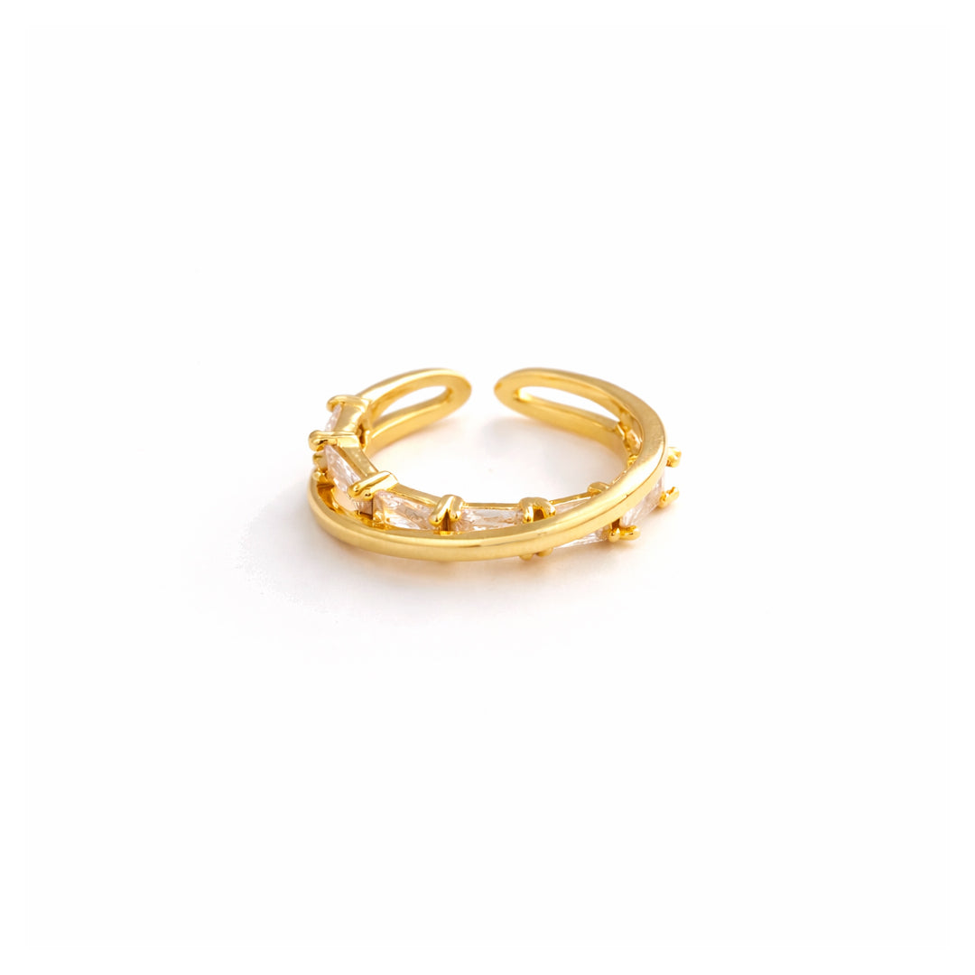 Linked Halo Adjustable Ring