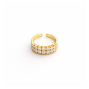 Luxe Crystal Row Ring